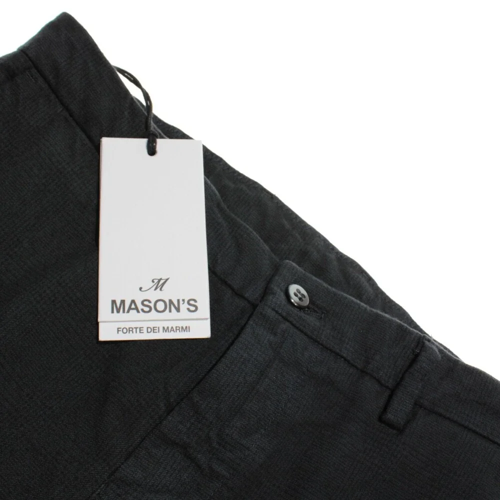 Mason's NWT Chinos / Casual Pants Size 46 (US 30) New York in Blue Cotton Blend